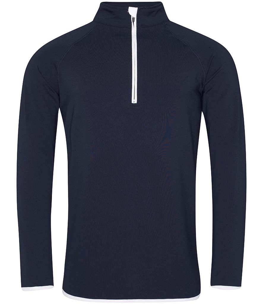 Half Zip Sweat Top
