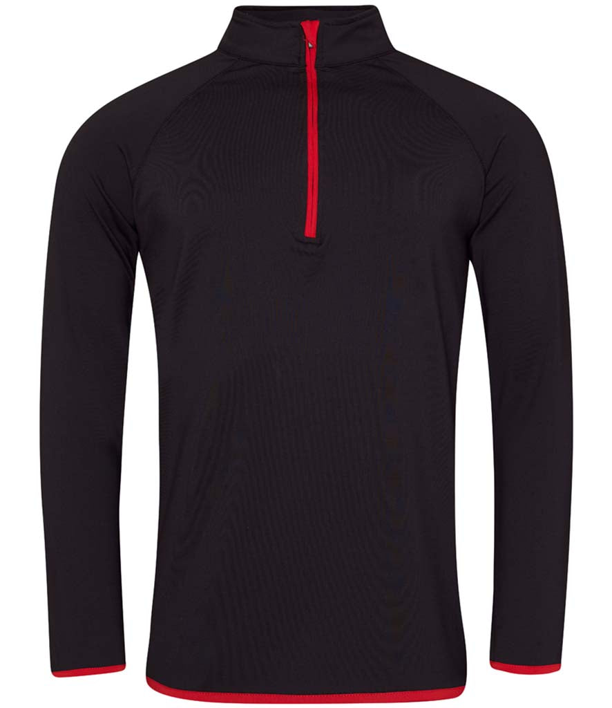 Half Zip Sweat Top
