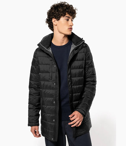 Lightweight Long Padded Parka Coat